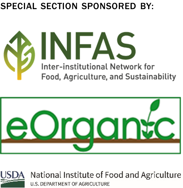Co-sponsors of the special section of papers: INFAS, eOrganic, and USDA NIFA