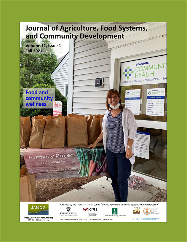 Cover of volume 11, issue 1, features the work of the Farmacy Project